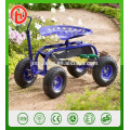 Trabajo Asiento de jardín con ruedas de cuatro ruedas, carro de peaje, asiento de trabajo de jardín con ruedas